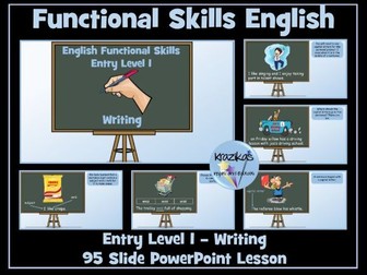 English Functional Skills - Entry Level 1 - Writing Powerpoint Lesson