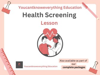 Health Screening / Testing PSHE