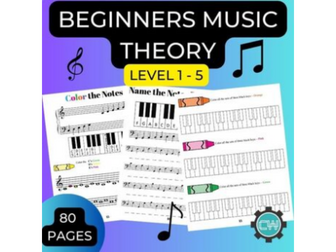 The Beginning Music Theory (1-5) Worksheets: Engaging and Educational Resources