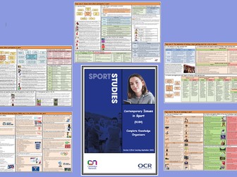 Sport Studies (R184) Contemporary Issues In Sport - Complete Bundle of Knowledge Organisers
