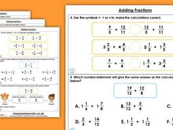 Equivalent fractions year 6 picture