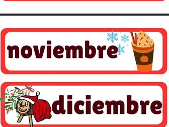 Spanish months of the year / Meses del año