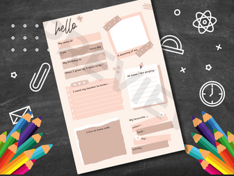 All About Me EYFS Transition | Starting School  Getting to Know Me