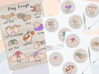 Display - Play Dough Skills Poster & Disks