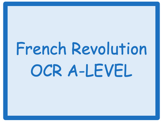 Causes of French Revolution CROSSWORD!