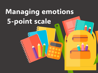 Managing emotions  5-point scale worksheet