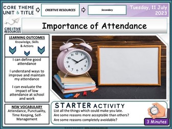 The importance of Attendance (Work And School)