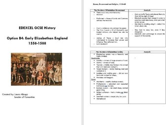 Revision Guide B4  Elizabethan England