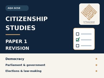 AQA GCSE Citizenship Studies Paper 1 Revision PowerPoint