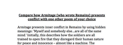 Comparing remains essay image