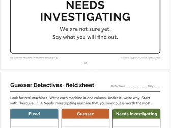 AI Literacy KS1/KS2: screen-free lessons