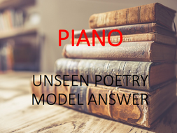 piano by dh lawrence summary
