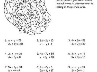 Simultaneous Equations Colouring