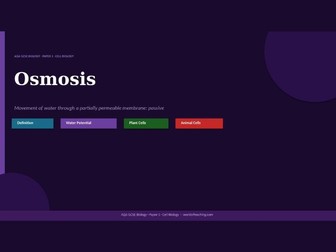 Osmosis: AQA GCSE Biology Revision PowerPoint