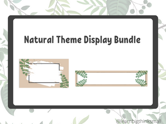 Natural theme display bundle