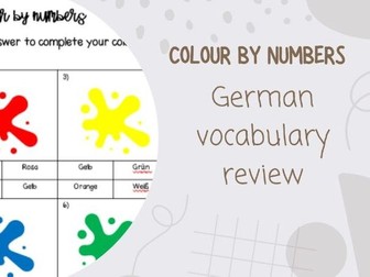 German Colour by numbers