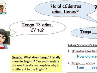 Year 7 Spanish Lesson 3 - Cuantos anos tienes