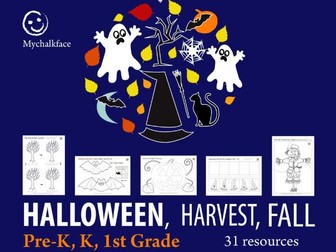 Halloween, Harvest, Fall Resources for Pre-School. Kindergarten, Ist Grade