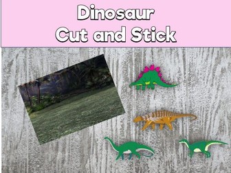 Dinosaur scissor skills