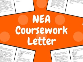 NEA Coursework Parent/Guardian Letter