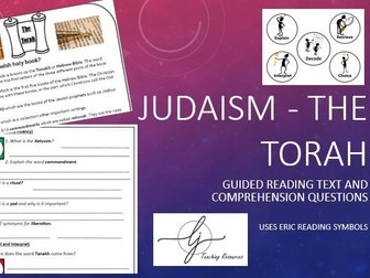 Judaism - The Torah - Reading Comprehension (Text and Questions)