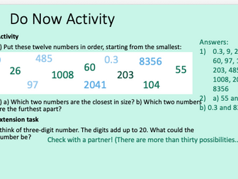 Place Value Decimal Complete Lesson Pack