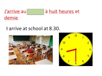 Ma routine scolaire - My school routine in French