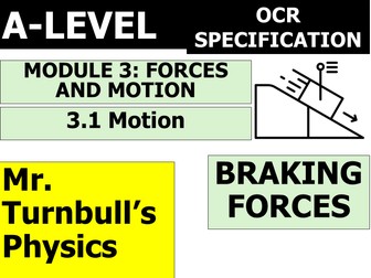 Braking Forces (OCR A-Level Physics)