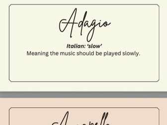 Musical Keywords Display