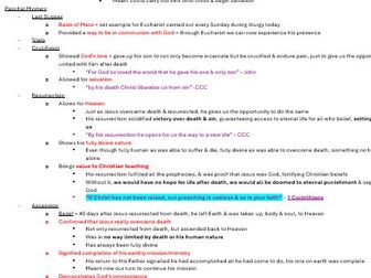 Catholic Christianity FULL Revision Guide GCSE Edexcel - Religious Studies A