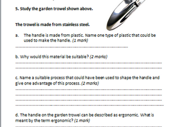 Practice Exam Question - Gardening