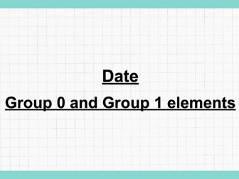 Group 0 and 1