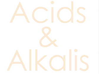 Lesson Plan on Acids and Alkalis