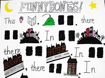 Funnybones STORYMAP and shortened text for English Writing