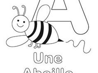 l'alphabet colouring  _ ABC  French coloring