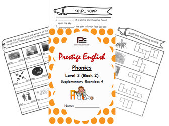Phonics Book – Level 3 (Book 2) – Supplementary Exercises 4 ( Jolly Phonics )