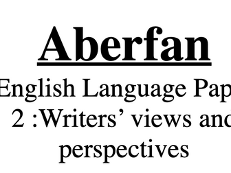 English Language Paper 2 - Questions 1-3 (ABERFAN)