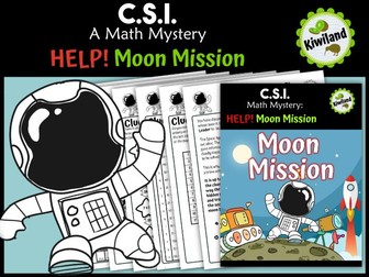CSI Math Mystery - Help! Moon Mission - Space