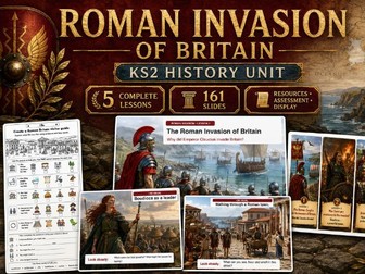 KS2 Roman Invasion of Britain History Unit - COMPLETE