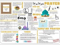 Islam How And Why Do Muslims Pray Salah Task Mat Teaching