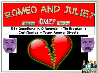 Shakespeare - Romeo and Juliet Quiz