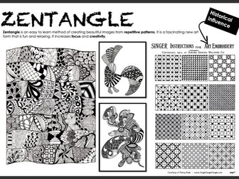 Zentangle Drawing Help Sheet