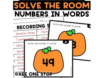 Numbers to 100 in Words Count the Room