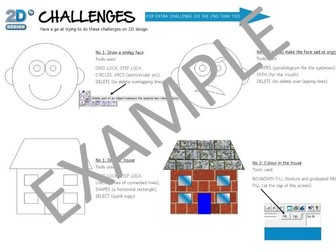 2D design helpsheets and tasks
