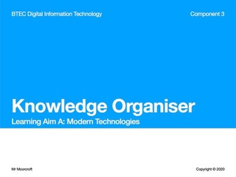 Knowledge Organiser: BTEC Digital Information Technology (DIT) (C3-LA-A)