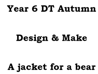 DT- Jacket for a Bear booklet