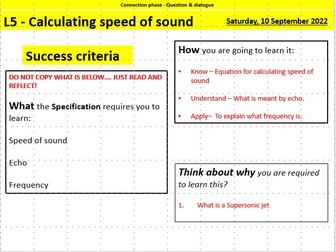 L5 - Calculating speed of sound