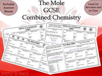 The Mole - GCSE Chemistry Worksheets