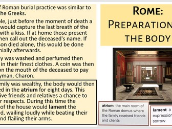 Myth and Religion - Unit 7, Lesson 2: Death and Burial in Rome