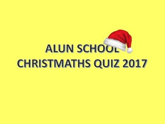 Christmas quiz with a bit of maths 2017